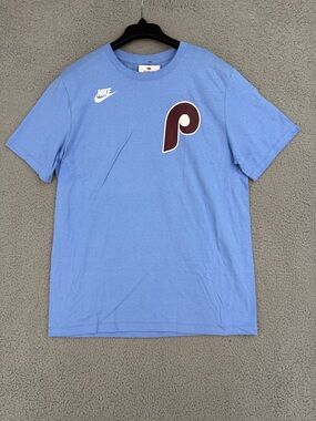 Philadelphia Phillies Nike Cooperstown Collection short sleeve t-shirt Sky Blue